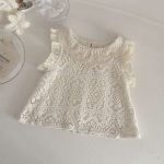 【73-100cm】セットアップ ベビー レース 透かし編み - 画像 (12)