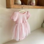 【73-90cm】ロンパース ベビー チュール パフスリープ - 画像 (8)
