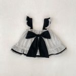 【73-110cm】セットアップ ベビー 女の子 チェック柄 リボン付き - 画像 (10)