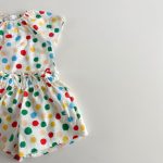 【80-130cm】セットアップ 女の子 花柄 カラードット - 画像 (9)