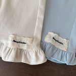 【73-100cm】パンツ ベビー フリル 刺繍ロゴ - 画像 (12)
