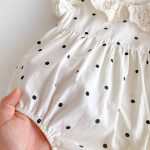 【66-90cm】ロンパース ベビー 半袖 おしゃれ ドット - 画像 (10)