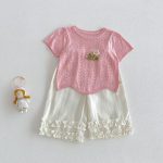 【73-120cm】半袖Ｔシャツ ベビー 透かし編み フラワー - 画像 (8)