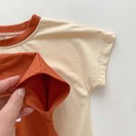 【66-90cm】ロンパース ベビー アルファベットプリント - 画像 (14)