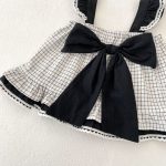 【73-110cm】セットアップ ベビー 女の子 チェック柄 リボン付き - 画像 (15)