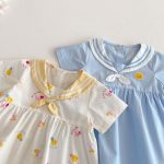 【73-120cm】ワンピース ベビー アヒル柄 セーラー - 画像 (15)