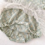 【66-90cm】ロンパース ベビー フラワー刺繡 ワンピース風 - 画像 (16)