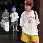 【100-170cm】半袖Ｔシャツ 男の子 カートゥーン ストリート風
