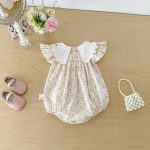 【66-90cm】ロンパース ベビー 花柄 フリル おしゃれ - 画像 (7)