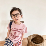 【80-130cm】半袖Ｔシャツ 女の子 プリント+刺繍 かわいい