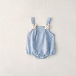 【66-90cm】ロンパース ウサギ チェック ベビー服 - 画像 (12)