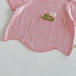 【73-120cm】半袖Ｔシャツ ベビー 透かし編み フラワー - 画像 (16)