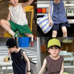 【100-170cm】ベスト 男の子 無地 トレンド 通気性拔群