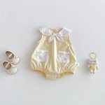 【66-90cm】ロンパース ノースリーブ ウサギ セーラー
