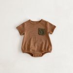 【66-100cm】ロンパースORサロペットORTシャツ カジュアル ボーダー - 画像 (8)