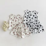 【80-130cm】セットアップ ベビー 女の子 フラワー - 画像 (3)
