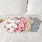 【66-100cm】セットアップ 可愛い リブ サマー