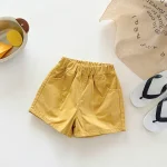 【90-140cm】ショートパンツ キッズ ナチュラル シンプル - 画像 (7)