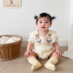 【66-90cm】ロンパース 可愛い ダブル ウサギ - 画像 (7)