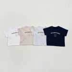 【80-160cm】半袖 Tシャツ ベビー キッズ服 熊柄 英字
