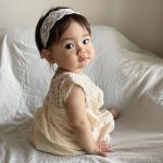 【66-90cm】ロンパース レース切り替え ノースリーブ - 画像 (10)