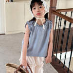 【80-130cm】 ベスト 女の子 フリル おしゃれ - 画像 (4)