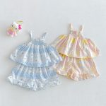 【73-120cm】キャミセットアップ ベビー 女の子 花柄 - 画像 (2)