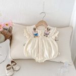 【66-90cm】ロンパース 可愛い ダブル ウサギ - 画像 (4)