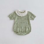 【66-90cm】ロンパース フリル ニット ベビー服 - 画像 (11)