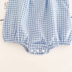 【66-90cm】ロンパース ウサギ チェック ベビー服 - 画像 (14)