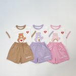 【80-130cm】セットアップ クマ柄 カジュアル - 画像 (6)