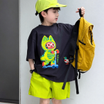 【90-160cm】半袖Tシャツ 男の子 プリント カジュアル 合わせやすい - 画像 (3)