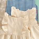 【66-100cm】ロンパースorワンピース フリル クリーム 姉妹服 - 画像 (11)