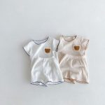【66-100cm】セットアップ クマ 刺繡 柔らかい - 画像 (8)