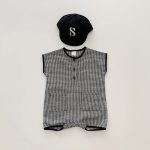 【66-90cm】ロンパース ギンガム チェック ノースリーブ - 画像 (13)