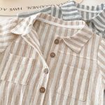 【66-90cm】ロンパース ストライプ 半袖 ベビー服 - 画像 (14)