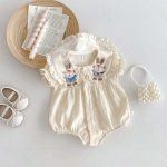 【66-90cm】ロンパース 可愛い ダブル ウサギ - 画像 (2)
