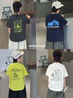 【90-160cm】Tシャツ スポーツ風 カジュアル プリント 男の子