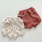 【66-100cm】セットアップ ベビー キャミソール＆花柄プリント - 画像 (8)