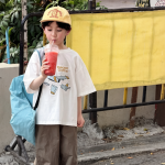 【90-160cm】半袖Tシャツ 男の子 カートゥーン プリント 韓国風