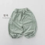 【80-130cm】パンツ ボトムス ベビー 韓国風 シンプル - 画像 (12)