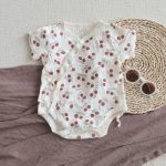 【66-90cm】ロンパース ヒョウ柄 ナチュラル - 画像 (7)