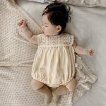 【66-90cm】ロンパース レース切り替え ノースリーブ - 画像 (8)