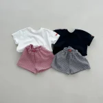 【73-100cm】セットアップ ベビー 韓国風 チェック