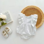 【66-90cm】ロンパース ノースリーブ フラワー - 画像 (6)