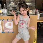 【80-130cm】セットアップ 女の子 英字プリント - 画像 (14)
