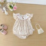 【66-90cm】ロンパース ベビー 花柄 フリル おしゃれ - 画像 (6)