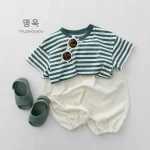 【80-130cm】パンツ ボトムス ベビー 韓国風 シンプル - 画像 (6)