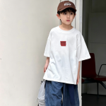 【90-160cm】半袖Tシャツ 男の子 英字 ゆったり 合わせやすい - 画像 (6)