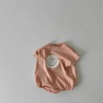 【66-90cm】ロンパース 半袖 笑顔 肌に優しい - 画像 (12)